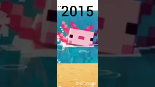 Evolution of Minecraft Axolotl#shorts