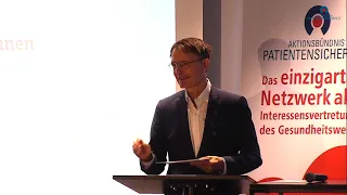 Rede Prof. Lauterbach zum Welttag der Patientensicherheit 2023