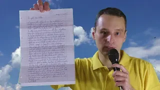 "Gott bewahre Europa" von Fan gewünscht! · Handgeschriebener Brief