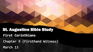St. Augustine Bible Study (3/13/24)