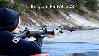 FN FAL .308 Belgium Assault Rifle At the Range HD