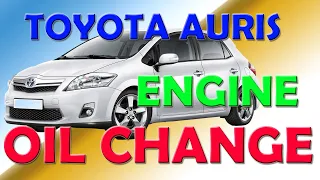 TOYOTA AURIS ENGINE OIL CHANGE