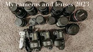 All my cameras and lenses 2023