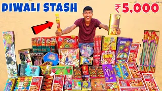 ₹5000 Diwali Stash 2023 🔥 | इतने सारे पटाखे 😀 | Diwali Stash Testing Part-1