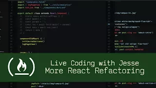 More React Refactoring - Live Coding with Jesse