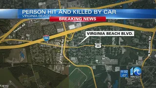 Police: Crash involving pedestrian results in fatality on Virginia Beach Boulevard