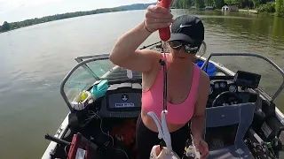 Long and windy day Catfishing on the Coosa River.