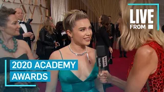 Florence Pugh Talks "Little Women" & Hugging Scarlett Johansson | E! Red Carpet & Award Shows