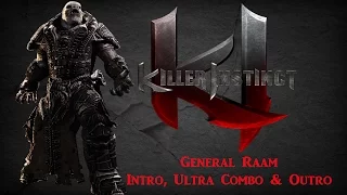 Killer Instinct - General Raam: Intro, Ultra Combo & Outro (Xbox One) Gears of War! Hype!