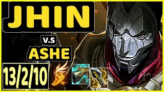 JHIN vs ASHE - 13/2/10 KDA BOTTOM ADC GAMEPLAY - EUW Ranked GRANDMASTER