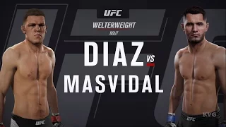 EA UFC 2 - Quick Fight - Nate Diaz vs Jorge Masvidal (ONLINE GAMEPLAY)