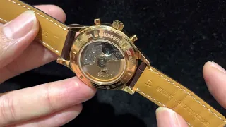 二手三萬零蚊買到貴金屬大尺寸夠重量column wheel計時機芯chrono ,性價比超高18K RG LONGINES ￼ HERITAGE CHRONOGRAPH