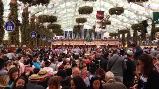 Hofbräu tent at 2014 Munich Oktoberfest