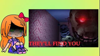 Afton family react to They’ll Find you Nightmare vs Springtrap | | Remake | | G.K.