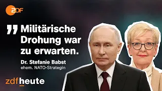 Putin bedroht Finnland: Wie ernst ist die Lage? Interview mit NATO-Strategin | ZDFheute live