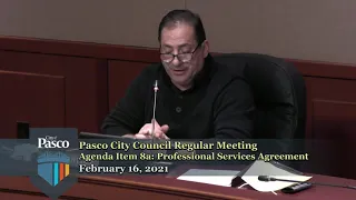Pasco City Council Regular Meeting, February 16, 2021