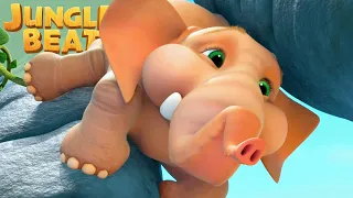 Stuck Trunk | Cliffhanger | Jungle Beat: Munki & Trunk | Kids Animation 2023