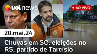 UOL News 2ª Edição com Diego Sarza, Sakamoto, Claudio Couto e mais | NOTÍCIAS AO VIVO | 20/05/2024