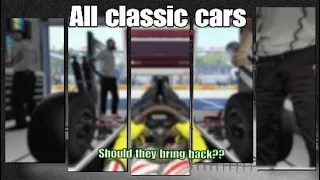 All classic cars on F1 2020: Engine start up + Going through Curve Grande