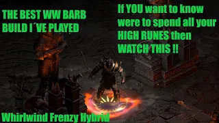 Diablo 2 Barbarian Guide: Unleashing the Whirlwind Frenzy Hybrid Build in Diablo 2 Resurrected⚔️