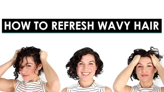 How to Refresh 2nd Day Wavy Hair