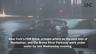 Tropical Weather Brought Flooding To New York's Subways