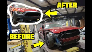 Front-end Repair On 2017 Ford Mustang GT (Framework)