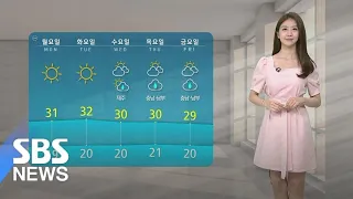 [날씨] '서울 30도' 여름 더위 계속…전국 오존 농도 주의 / SBS