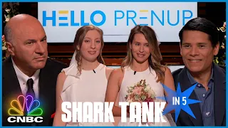 The Sharks Say Hello To Prenups | Shark Tank in 5