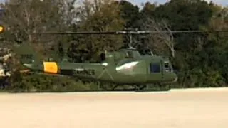 UH-1 Huey taking off