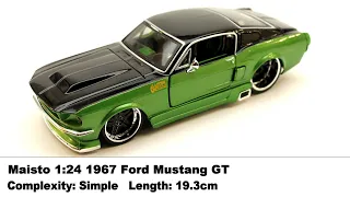 Full Build Video - 1967 Ford Mustang GT 1:24 Maisto