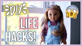 DIY AG DOLL LIFE HACKS! | American Girl Doll Life Hacks You NEED to Know!