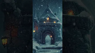 Fantasy Blizzard at a Magic Portal | Howling Wind & Blowing Snow Ambience for Sleep