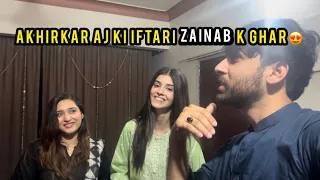 Apki Farmaish pe Aj ki Iftari Zainab k ghar😍 | HamzaShykh