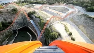 Iron Rattler REAL POV Six Flags Fiesta Texas Roller Coaster Rider Cam Off-Ride