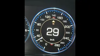 Cadillac Escalade 6.2  0-110 km/h acceleration. Model 2015