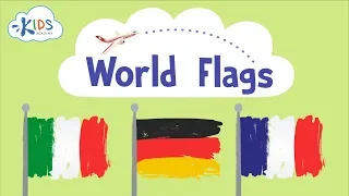 Learn Flags For Kids | World Flags | Italy, France, Germany | Kids Academy