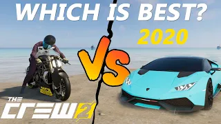 BIKES VS CARS - Which is BEST for street racing? |The Crew 2 Best Bike vs Best Car! 2020