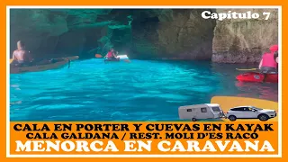 KAYAK en Menorca, CALA GALDANA y CALA DE PORTER - MENORCA EN CARAVANA #7