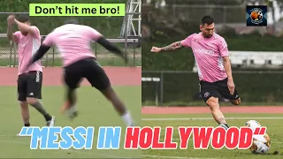 Kamal Miller Almost H*T Leo Messi as They Train in LA