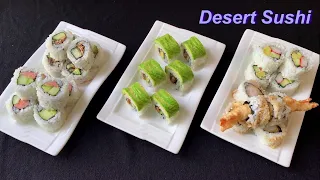 How to make sushi without raw fish at home (Eel, smoked salmon, shrimp tempura, California rolls)