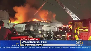 OAKLAND FIRE: Three major structure fires keep Oakland firefighters busy early Monday morning
