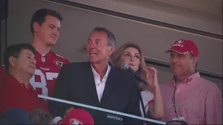 DWIGHT CLARK:  49ers hold emotional ceremony for Dwight Clark who is battling ALS