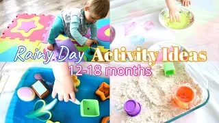 Rainy Day Activity Ideas for 12-18 months | Fine Motor and Sensory Activities