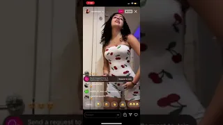 Malu trevejo turning up on Instagram live (Shorts)