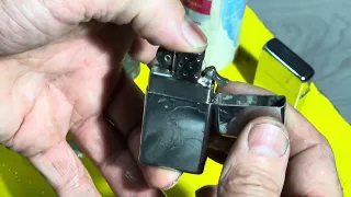 Зажигалка zippo с приемки и немецкий старинный складной ножик