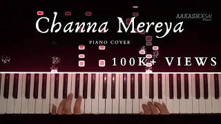 Channa Mereya | Easy Piano Cover | Arijit Singh | Aakash Desai