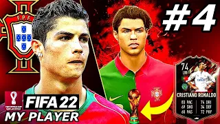 WORLD CUP SPECIAL!🔥 RONALDO PORTUGAL DEBUT! - FIFA 22 Ronaldo Player Career Mode EP4