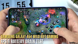 Samsung Galaxy A54 League of Legends Mobile Wild Rift Gaming test | LOL Mobile