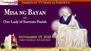 Sambuhay TV Mass sa Parokya | Nov 29, 2020, 9AM | First Sunday of Advent